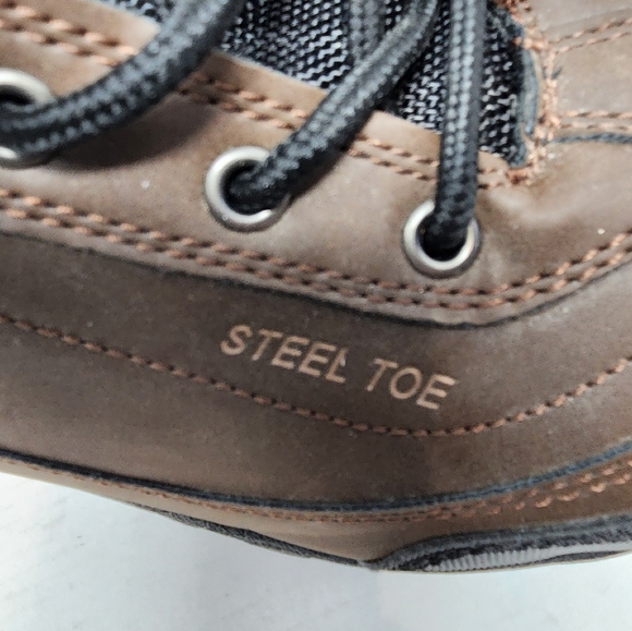 Nevados Evo Men's Steel Toe Work Boots Brown Foundation EV Size 11W - Picture 10 of 13